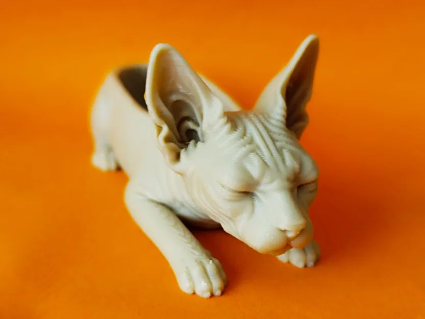 Khay đựng tiền xu trang trí hình mèo Sphynx - Image 3