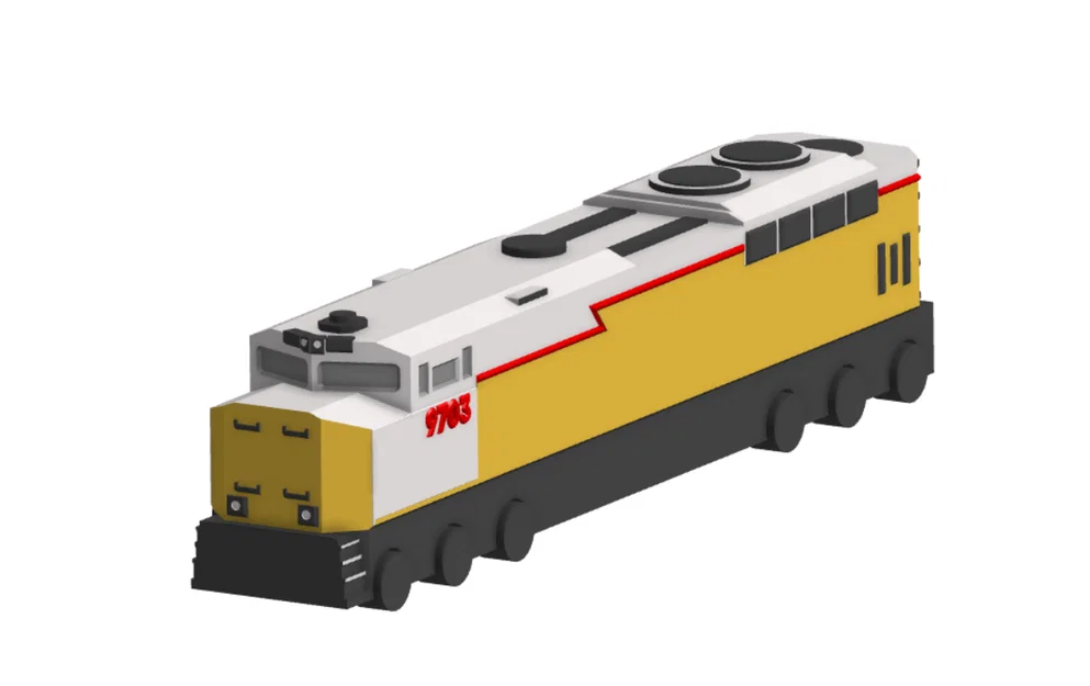 Mô hình tàu hỏa in 3D chi tiết (TRAIN) - Image 1