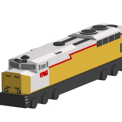 Mô hình tàu hỏa in 3D chi tiết (TRAIN)