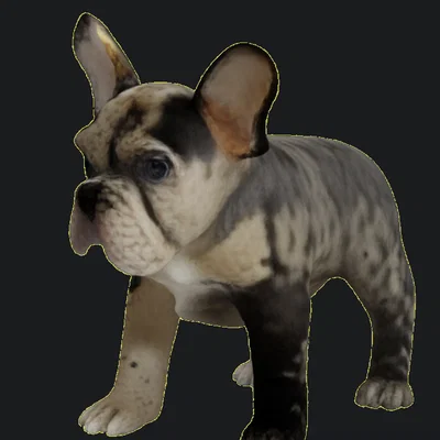 Mô hình chú chó Bulldog Pháp dễ thương (Cute French Bulldog) in 3D