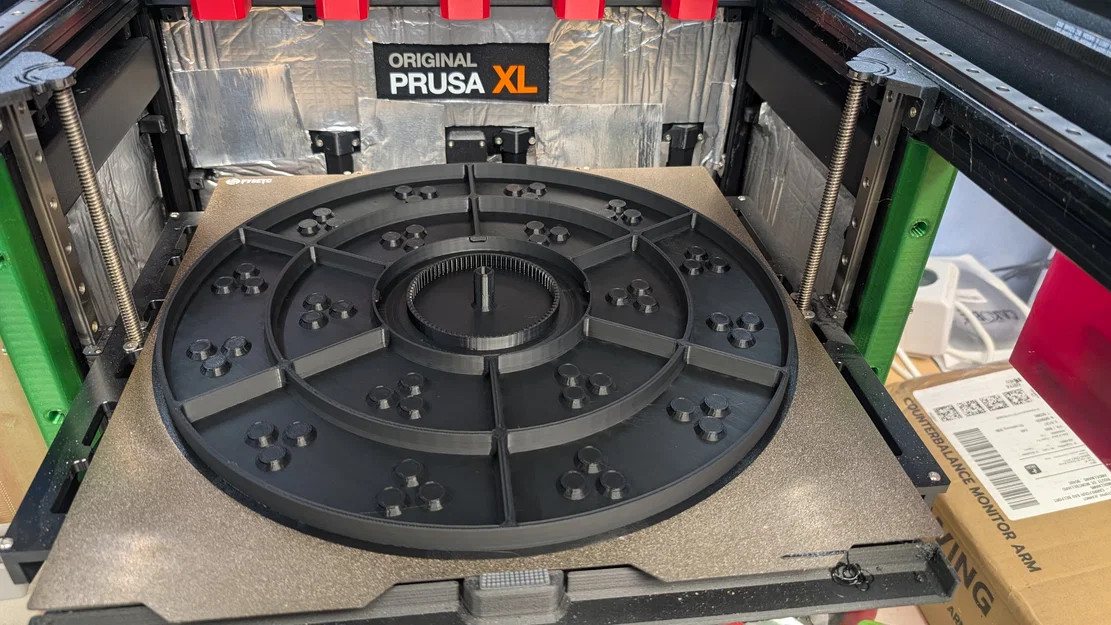 Plateau 345mm cho Revopoint T 125 và bộ trụ đánh dấu 3D từ tính (108 nam châm 6x3mm) - Image 2