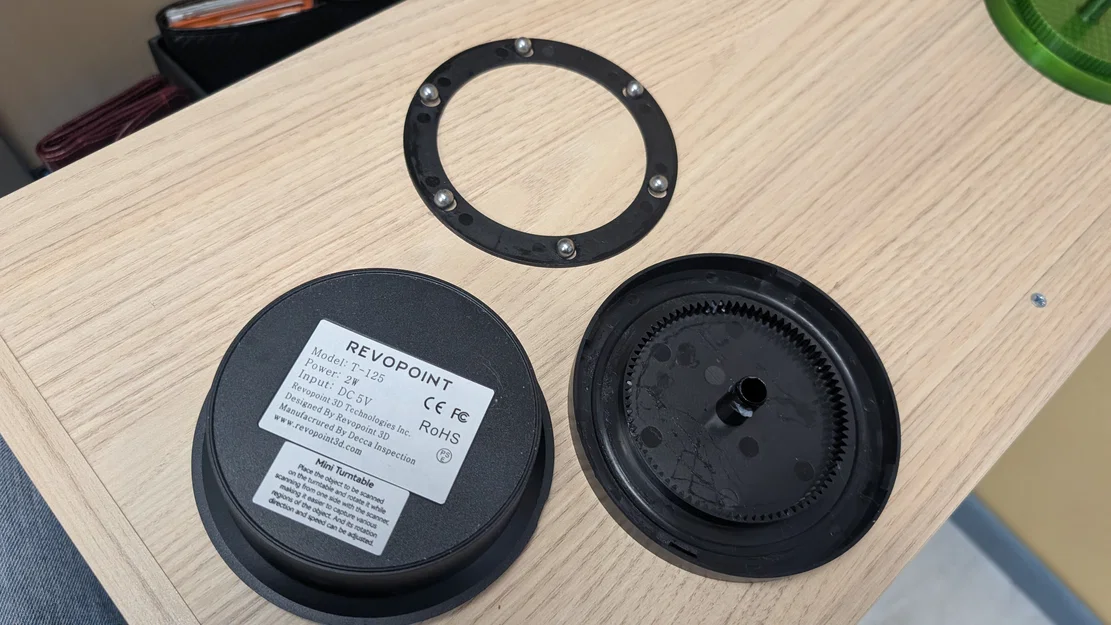 Plateau 345mm cho Revopoint T 125 và bộ trụ đánh dấu 3D từ tính (108 nam châm 6x3mm) - Image 4