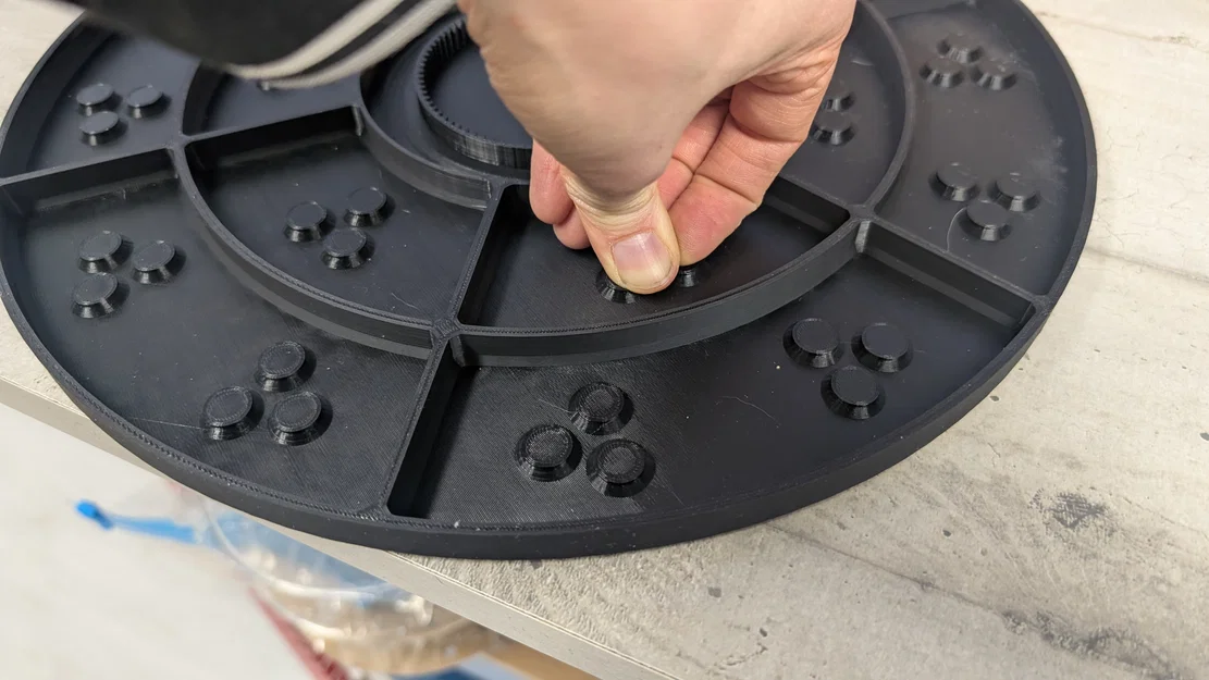 Plateau 345mm cho Revopoint T 125 và bộ trụ đánh dấu 3D từ tính (108 nam châm 6x3mm) - Image 10