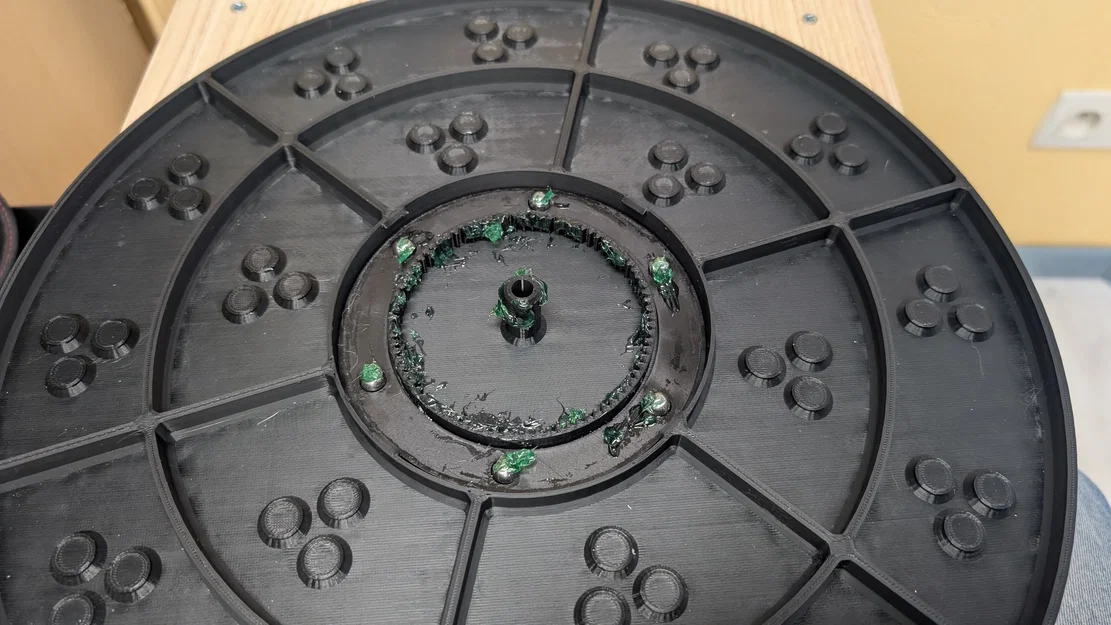 Plateau 345mm cho Revopoint T 125 và bộ trụ đánh dấu 3D từ tính (108 nam châm 6x3mm) - Image 18