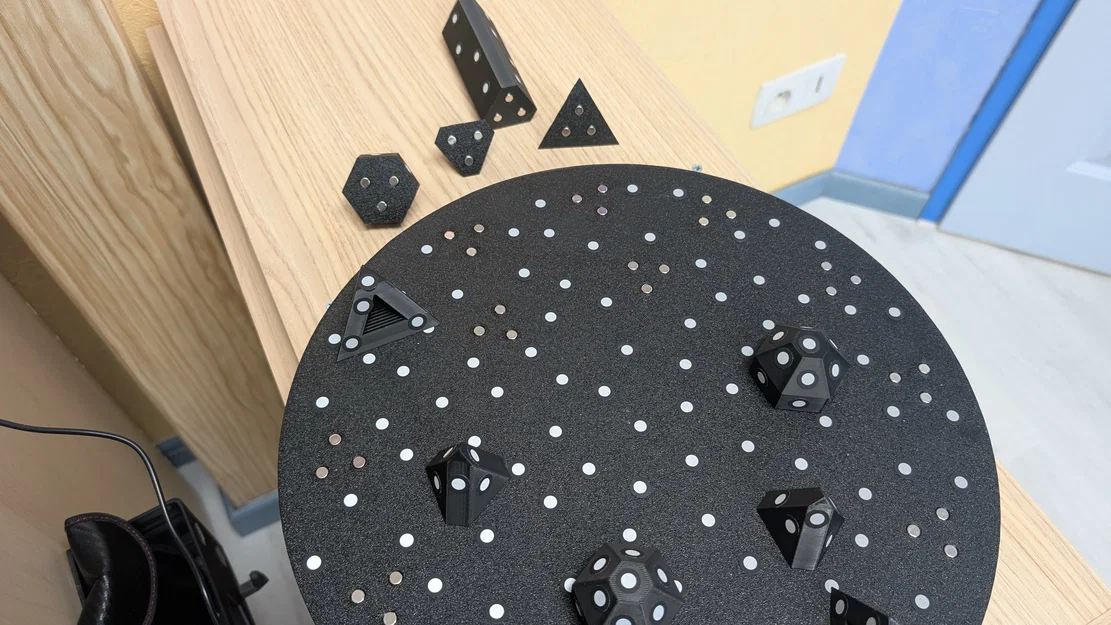 Plateau 345mm cho Revopoint T 125 và bộ trụ đánh dấu 3D từ tính (108 nam châm 6x3mm) - Image 26