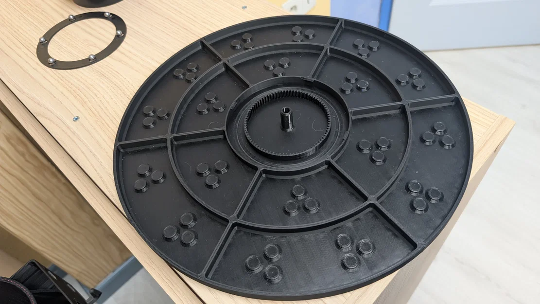 Plateau 345mm cho Revopoint T 125 và bộ trụ đánh dấu 3D từ tính (108 nam châm 6x3mm) - Image 27