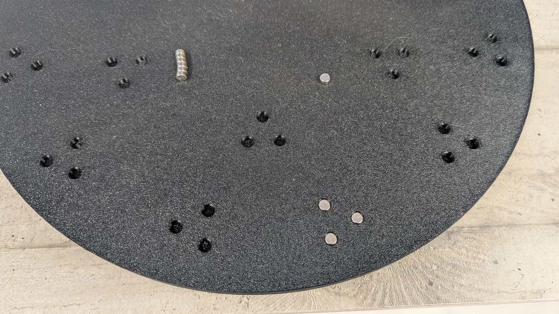 Plateau 345mm cho Revopoint T 125 và bộ trụ đánh dấu 3D từ tính (108 nam châm 6x3mm) - Image 30