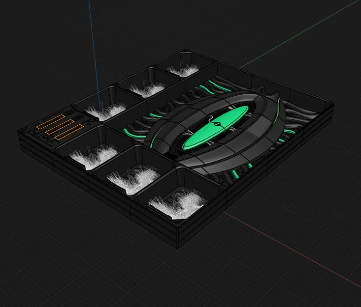 Chambre 017 - Tác phẩm điêu khắc treo tường in 3D phong cách Sci-fi - Image 2