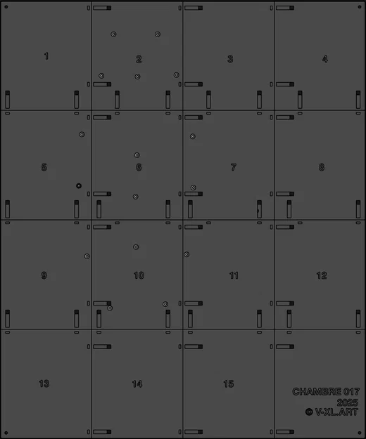 Chambre 017 - Tác phẩm điêu khắc treo tường in 3D phong cách Sci-fi - Image 3