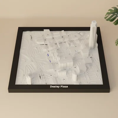 Dealey Plaza, Hoa Kỳ - Mô hình thu nhỏ 3D