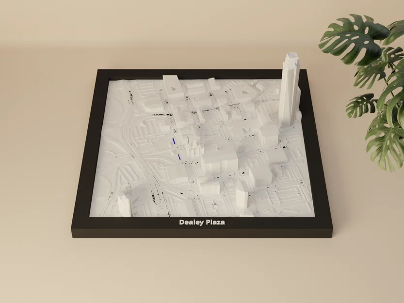 Dealey Plaza, Hoa Kỳ - Mô hình thu nhỏ 3D - Image 5
