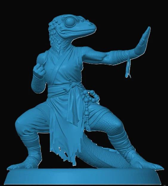 Mô hình Lizardfolk Monk (Thầy tu người thằn lằn) - Image 1