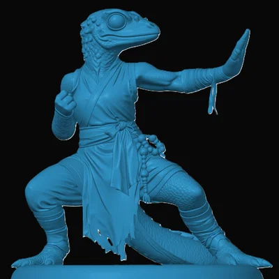 Mô hình Lizardfolk Monk (Thầy tu người thằn lằn)