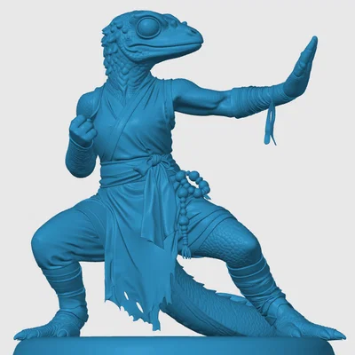 Mô hình Lizardfolk Monk (Thầy tu người thằn lằn)