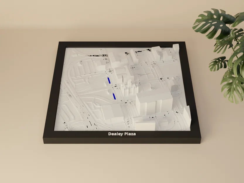 Dealey Plaza, Hoa Kỳ - Mô hình 3D thu nhỏ - Image 1