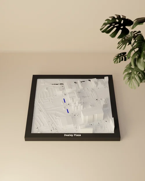 Dealey Plaza, Hoa Kỳ - Mô hình 3D thu nhỏ - Image 3