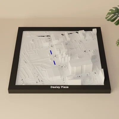 Dealey Plaza, Hoa Kỳ - Mô hình 3D thu nhỏ