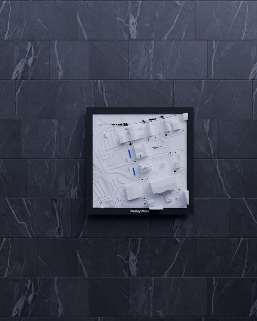 Dealey Plaza, Hoa Kỳ - Mô hình 3D thu nhỏ - Image 5