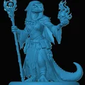 Mô hình Lizardfolk Warlock cho game RPG - Thumbnail 1