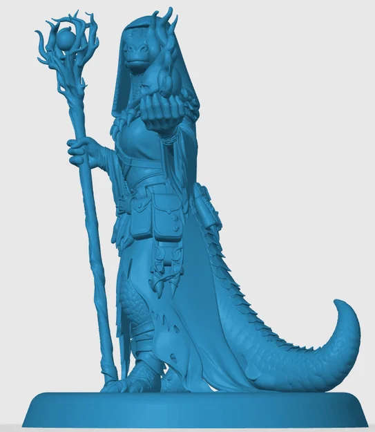 Mô hình Lizardfolk Warlock cho game RPG - Image 2