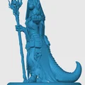 Mô hình Lizardfolk Warlock cho game RPG - Thumbnail 2