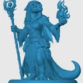 Mô hình Lizardfolk Warlock cho game RPG - Thumbnail 3