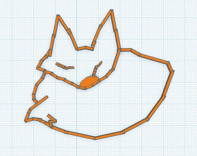 Mô hình trang trí tường hình chú cáo (fox wall art) xinh xắn - Image 1