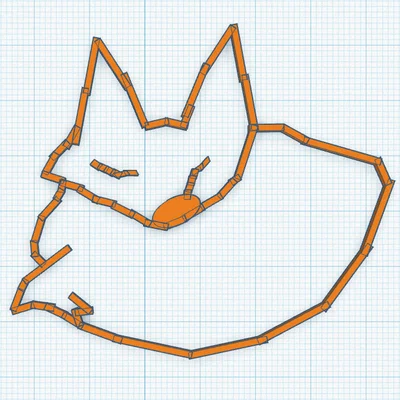 Mô hình trang trí tường hình chú cáo (fox wall art) xinh xắn