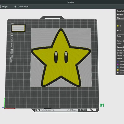 Ngôi sao Mario (Super Mario Star) - HueForge