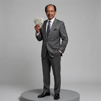 Mô hình 3D nhân vật George Jefferson (1975) - Đồ chơi trang trí
