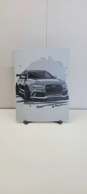 Mô hình tranh in HueForge Audi - Image 2