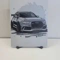 Mô hình tranh in HueForge Audi - Thumbnail 2