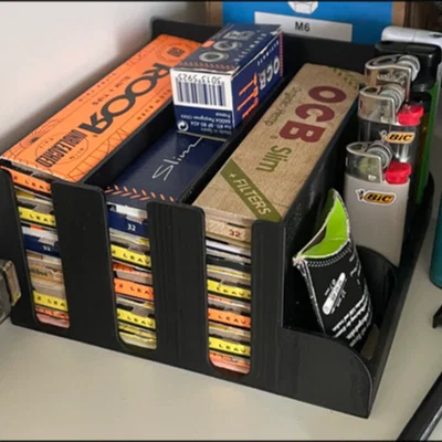 Khay Đựng Giấy Cuốn và Bật Lửa Longpape Organizer Tiện Lợi