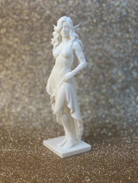 Tượng Tiên Nữ Elf Thanh Lịch – Mô Hình Fantasy Chi Tiết Cao (File STL In 3D) - Image 5
