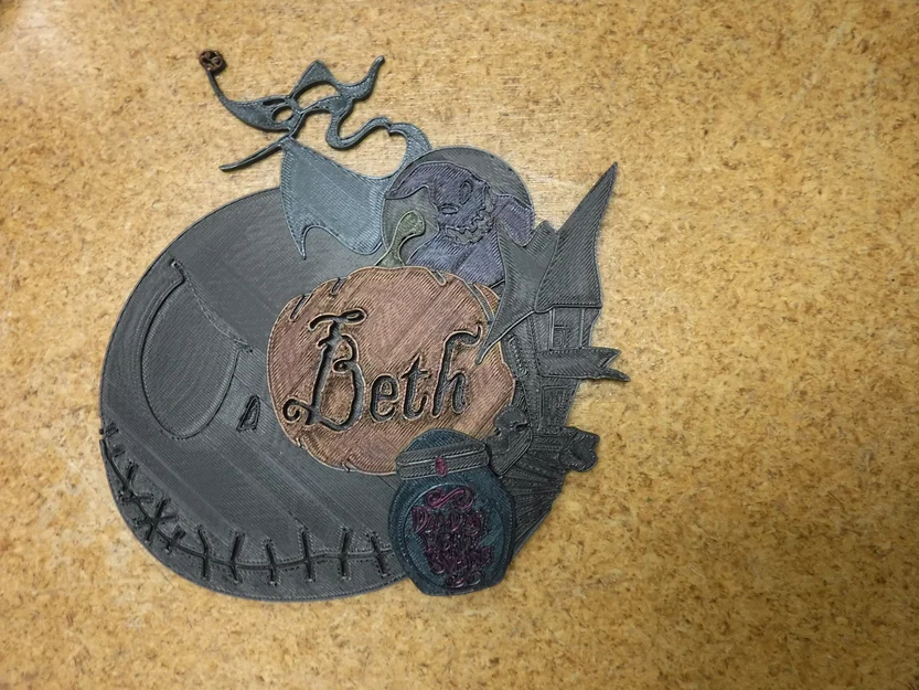 Bảng tên chủ đề A Nightmare Before Xmas - Image 1