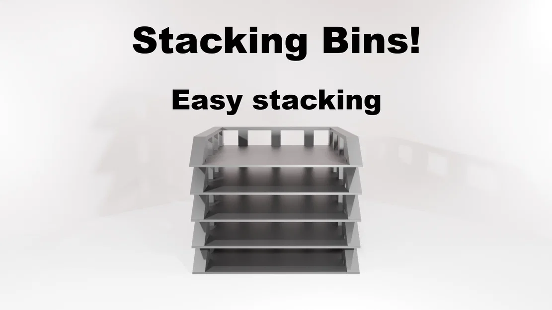 Khay/Kệ lưu trữ xếp chồng: Thiết kế tối giản, dễ dàng lắp ghép - Image 1