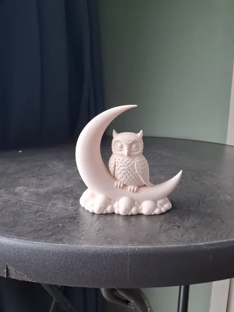 Chú Cú Dễ Thương Trên Vầng Trăng Khuyết - Image 5