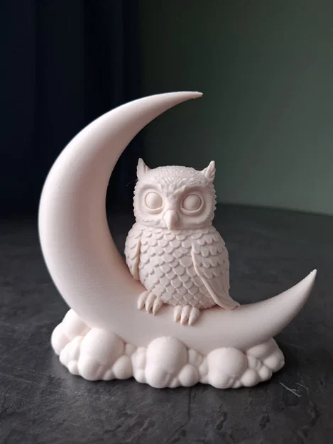 Chú Cú Dễ Thương Trên Vầng Trăng Khuyết - Image 6