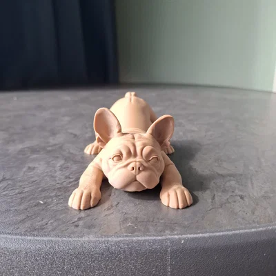 Mô hình chú cún French Bulldog tinh nghịch