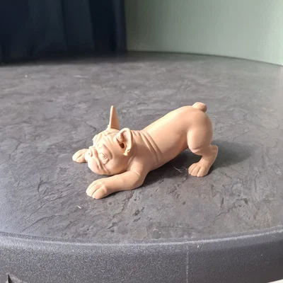 Mô hình chú cún French Bulldog tinh nghịch