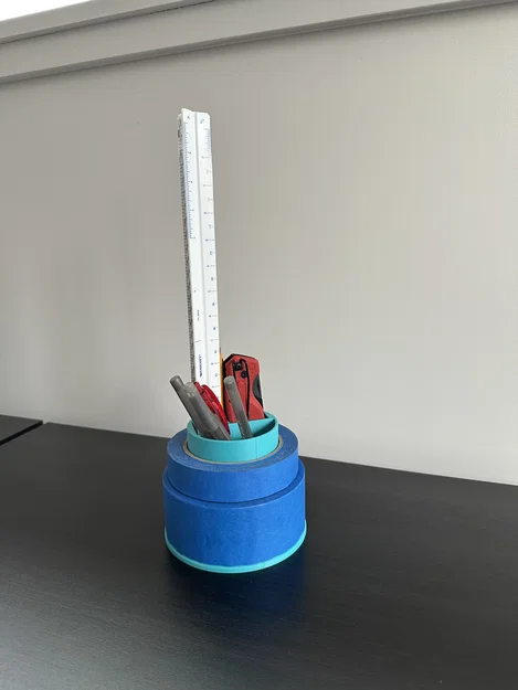 Khay đựng băng keo và bút viết (Tape & Pencil Holder) - Image 5