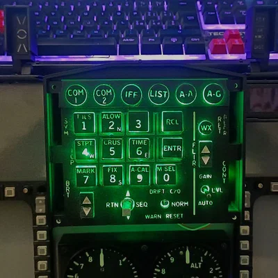 ICP V2 Baclight cho mô phỏng buồng lái F-16