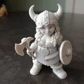 Mô hình nữ chiến binh Viking Shieldmaiden với rìu và khiên - Thumbnail 1