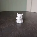 Mô hình 3D chú hà mã mini siêu đáng yêu để bàn - Thumbnail 4
