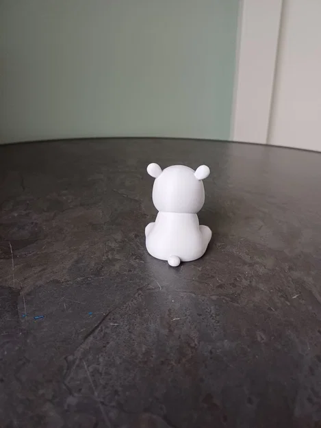 Mô hình 3D chú hà mã mini siêu đáng yêu để bàn - Image 6