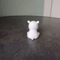 Mô hình 3D chú hà mã mini siêu đáng yêu để bàn - Thumbnail 6