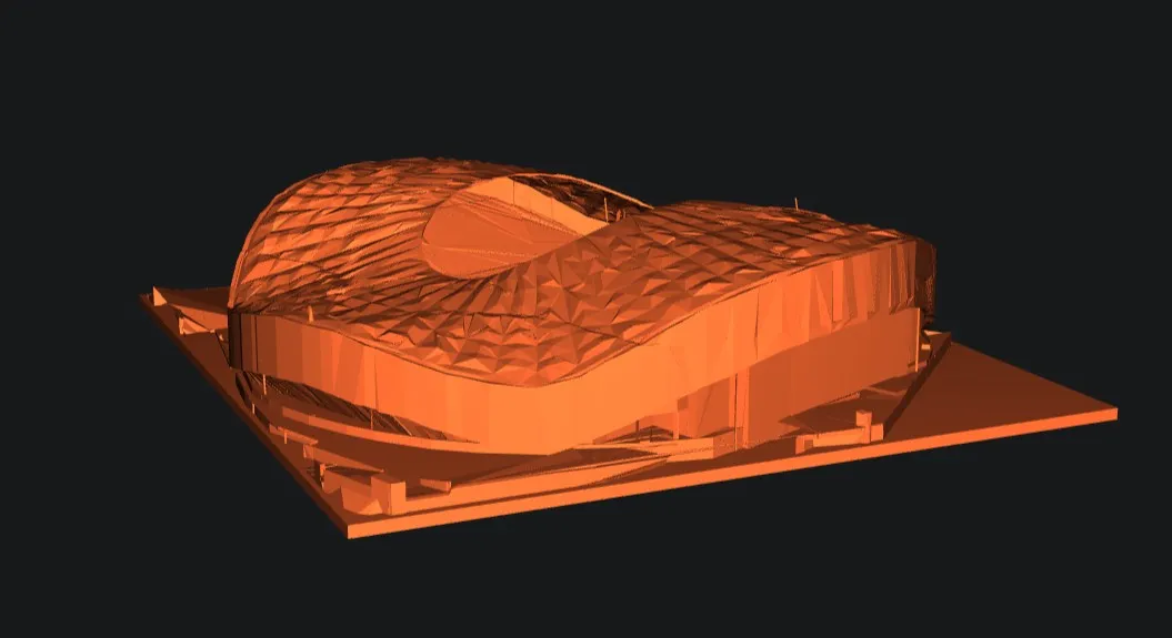 Mô hình 3D sân vận động Orange Vélodrome cho fan hâm mộ - Image 1