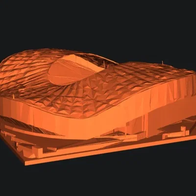 Mô hình 3D sân vận động Orange Vélodrome cho fan hâm mộ