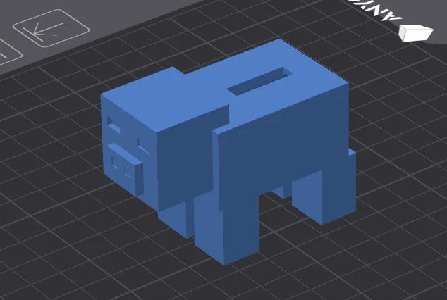 Mô hình heo đất Minecraft Pig in 3D siêu đáng yêu - Image 1