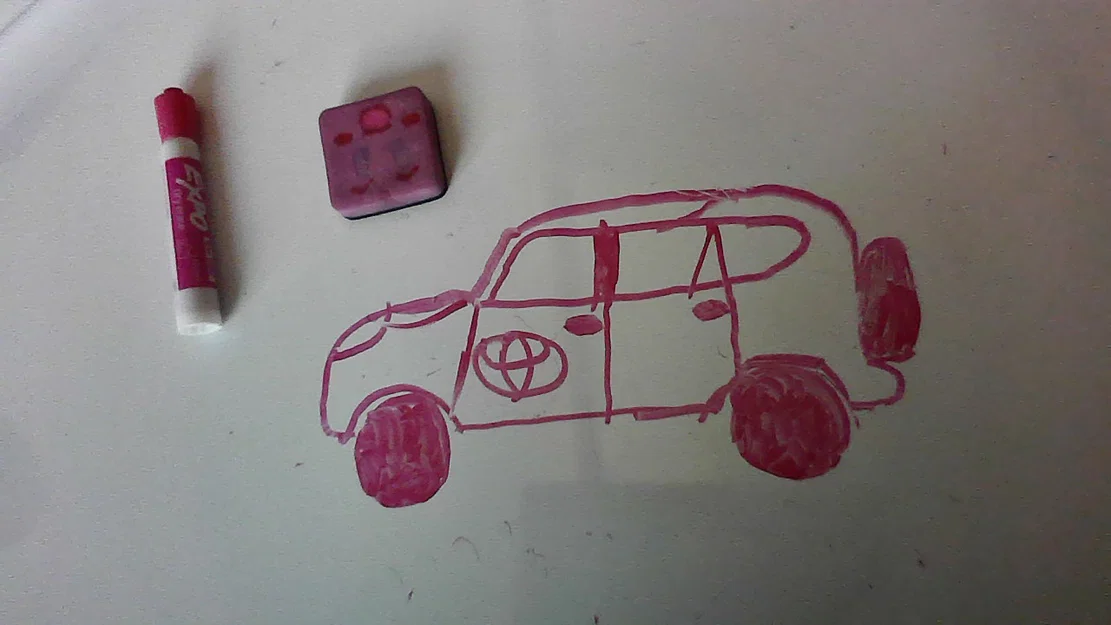 Mô hình xe Toyota vẽ tay sáng tạo - Bản thiết kế 3D độc đáo - Image 1